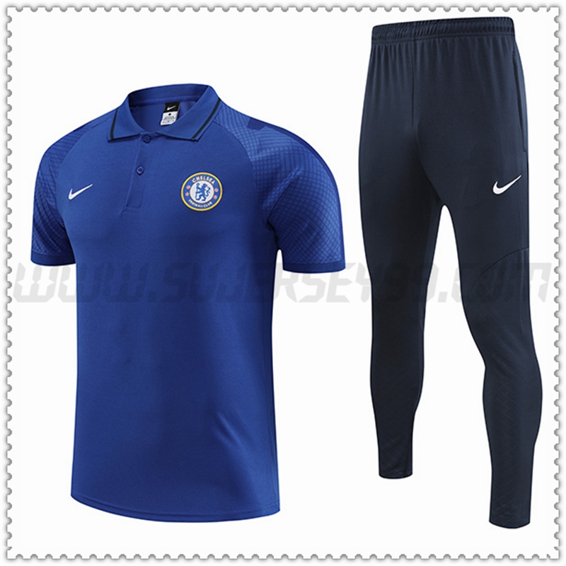 Polo Futbol FC Chelsea + Pantalones Azul 2022 2023 -02