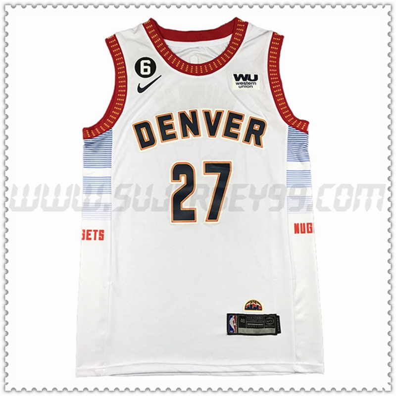 Camiseta Detroit Denver Nuggets (MURRAY #27) 2022 2023 Blanco