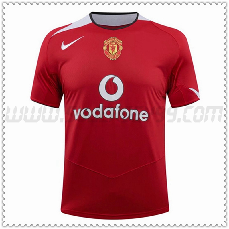 Primera Camiseta Futbol Manchester United Retro 2004/2006