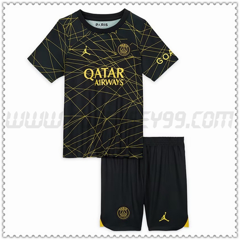 Equipacion del PSG Ninos Cuatro Retro 2022 2023