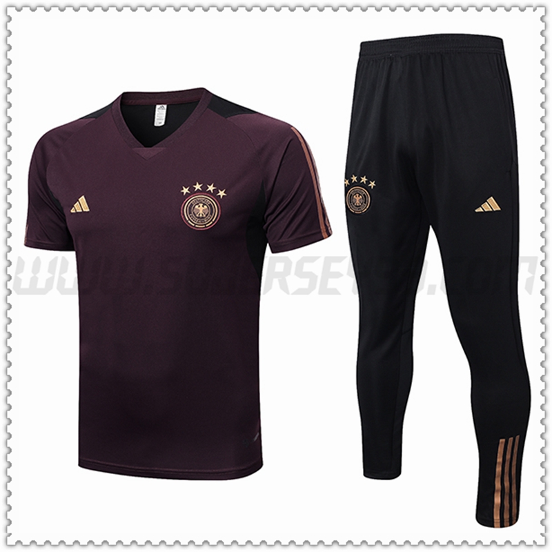 Camiseta Entrenamiento Alemania + Pantalones Marrón 2022 2023