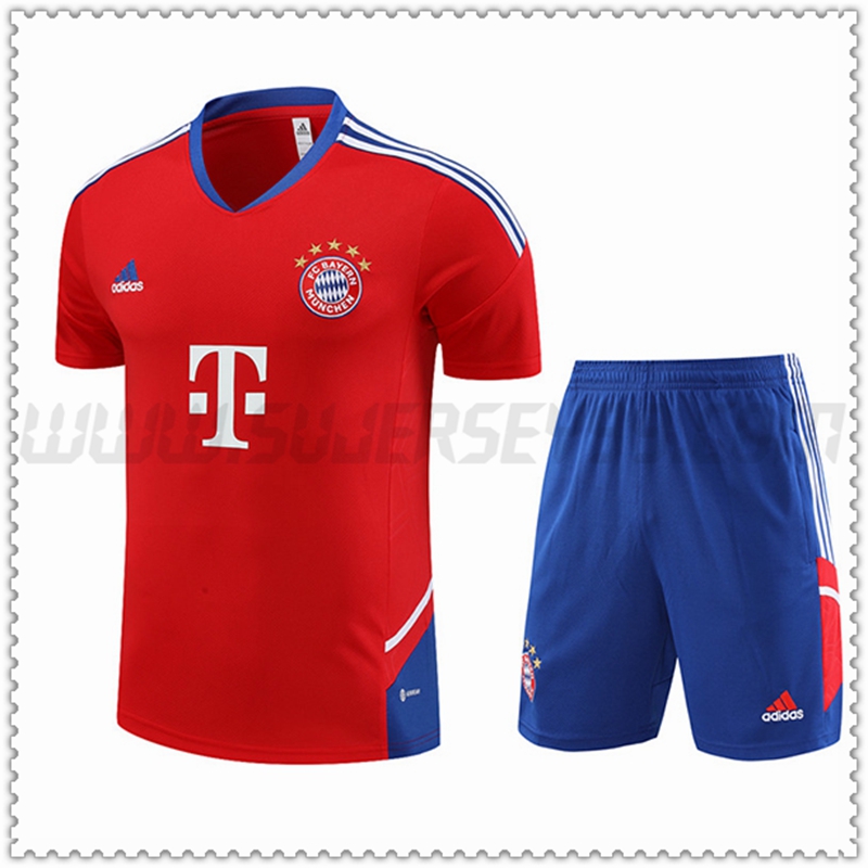 Camiseta Entrenamiento Bayern Munich + Pantalones cortos Rojo 2022 2023