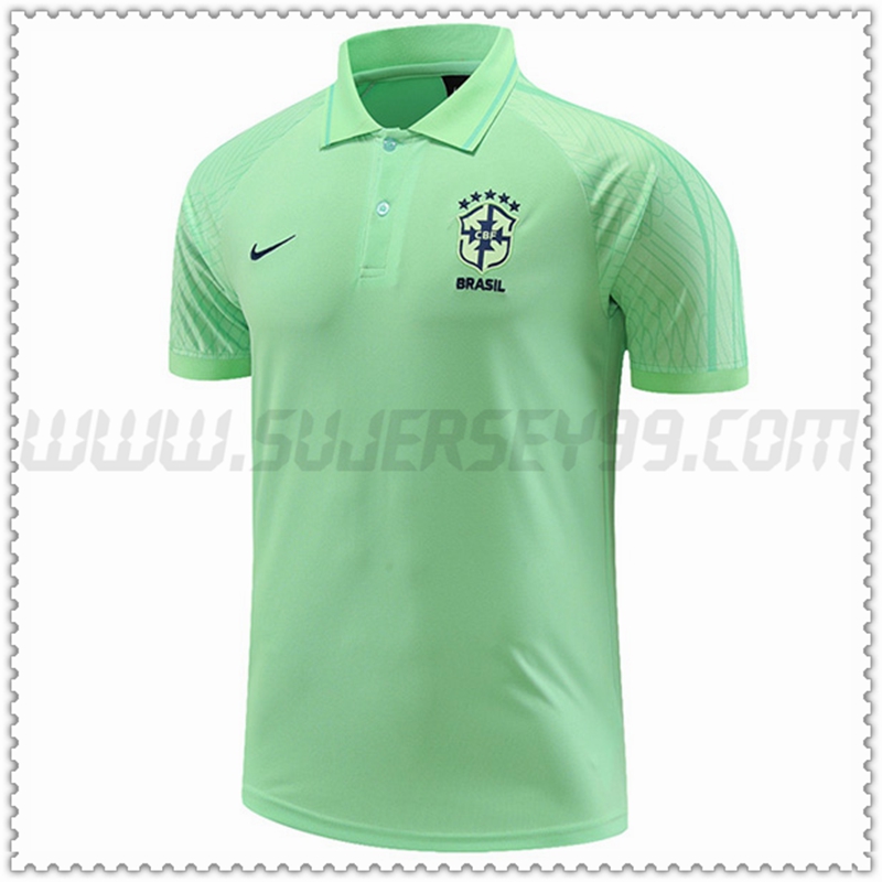 Polo Futbol Brasil Verde 2022 2023