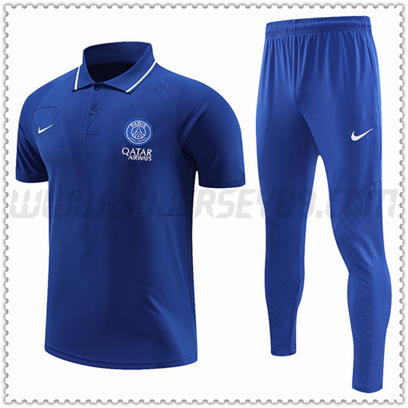 Polo Futbol PSG + Pantalones Azul 2022 2023