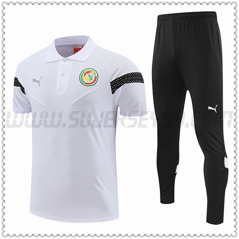 Polo Futbol Senegal + Pantalones Blanco 2022 2023