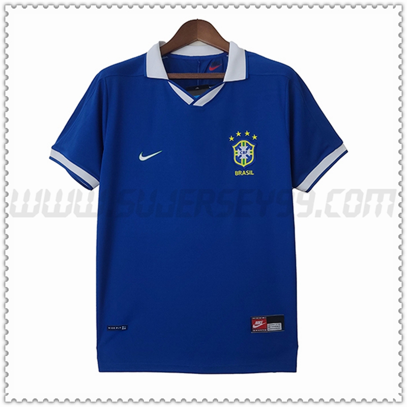 Polo Futbol Brasil Retro Exterieur Azul 1997