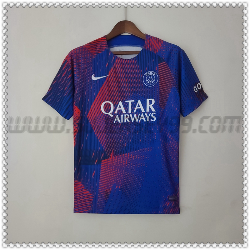 Camiseta Entrenamiento PSG Rojo/Azul 2022 2023