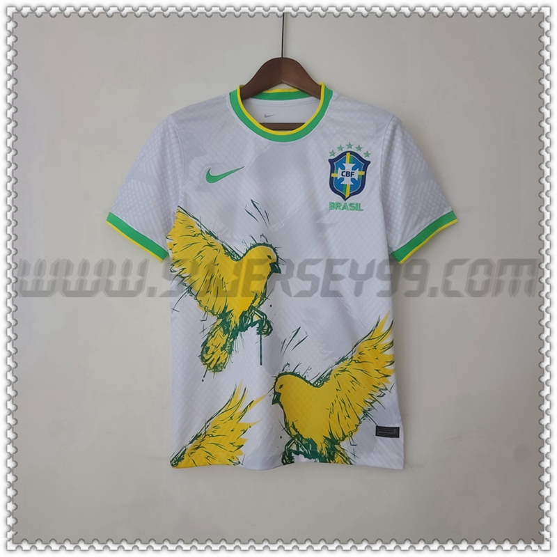 Camiseta Entrenamiento Brasil Blanco 2022 2023