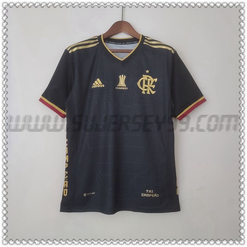 Camiseta Entrenamiento Flamengo Negro 2022 2023