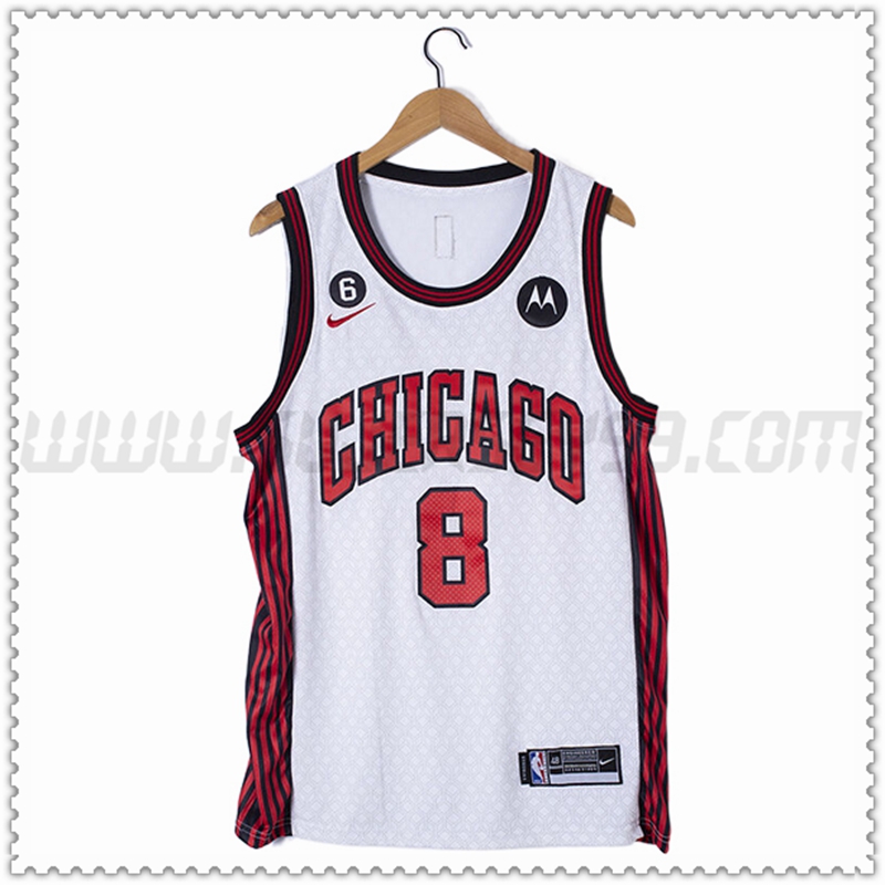 Camiseta Chicago Bulls (LAVINE #8) 2022/23 Blanco