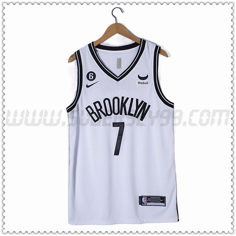 Camiseta Brooklyn Nets (DURANT #7) 2022/23 Blanco