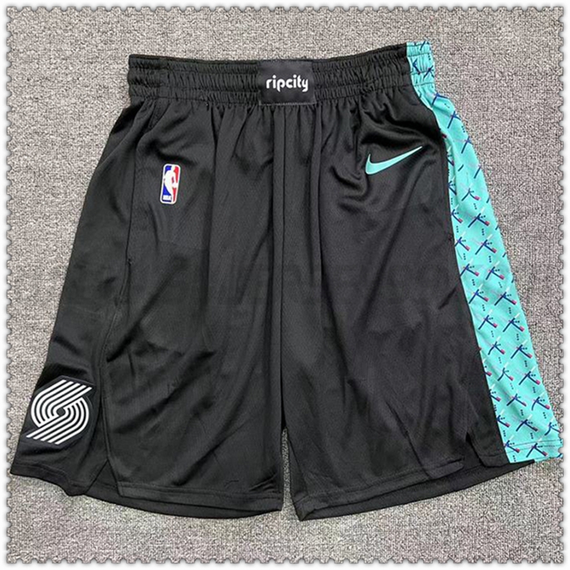 Pantalones cortos NBA Portland Trail Blazers Negro/Verde