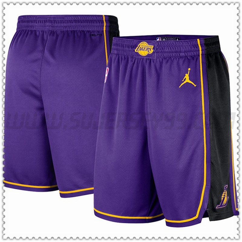 Pantalones cortos NBA Los Angeles Lakers Violeta/Negro