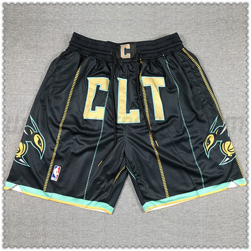 Pantalones cortos NBA Charlotte Hornets Negro