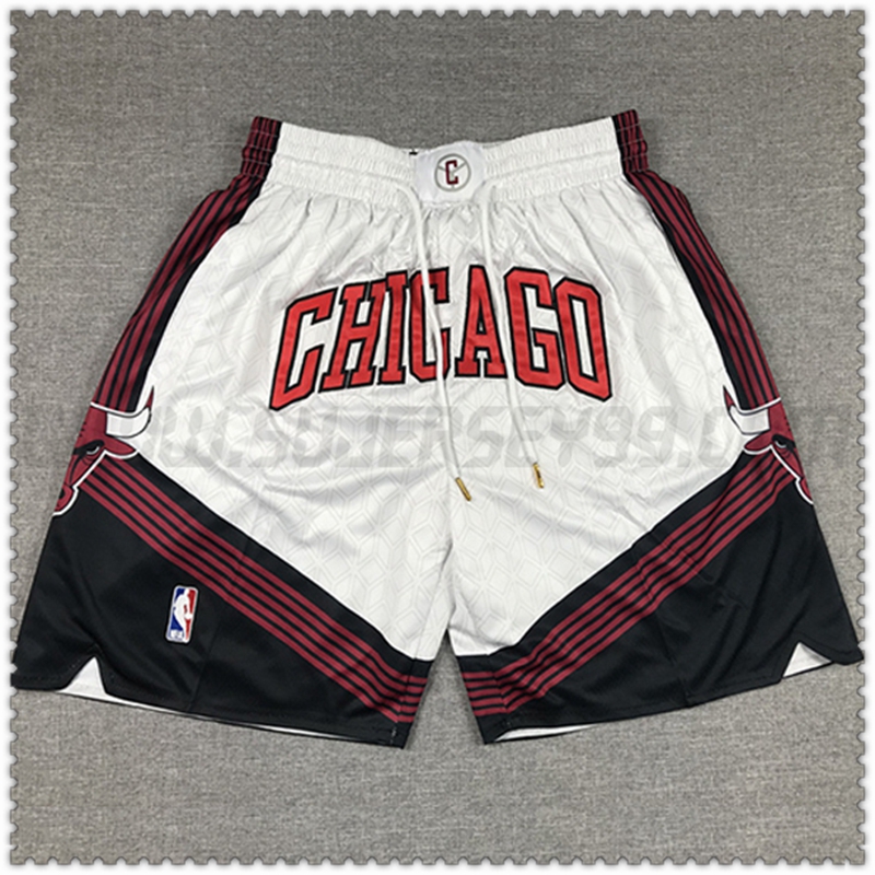 Pantalones cortos NBA Chicago Bulls Blanco