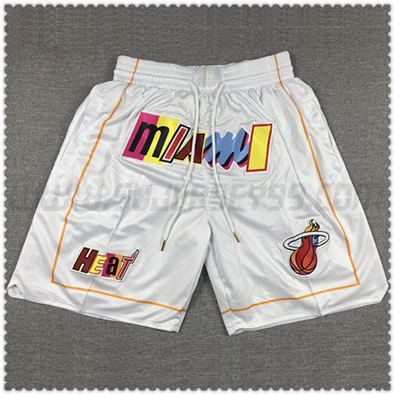 Pantalones cortos NBA Miami Heat Blanco