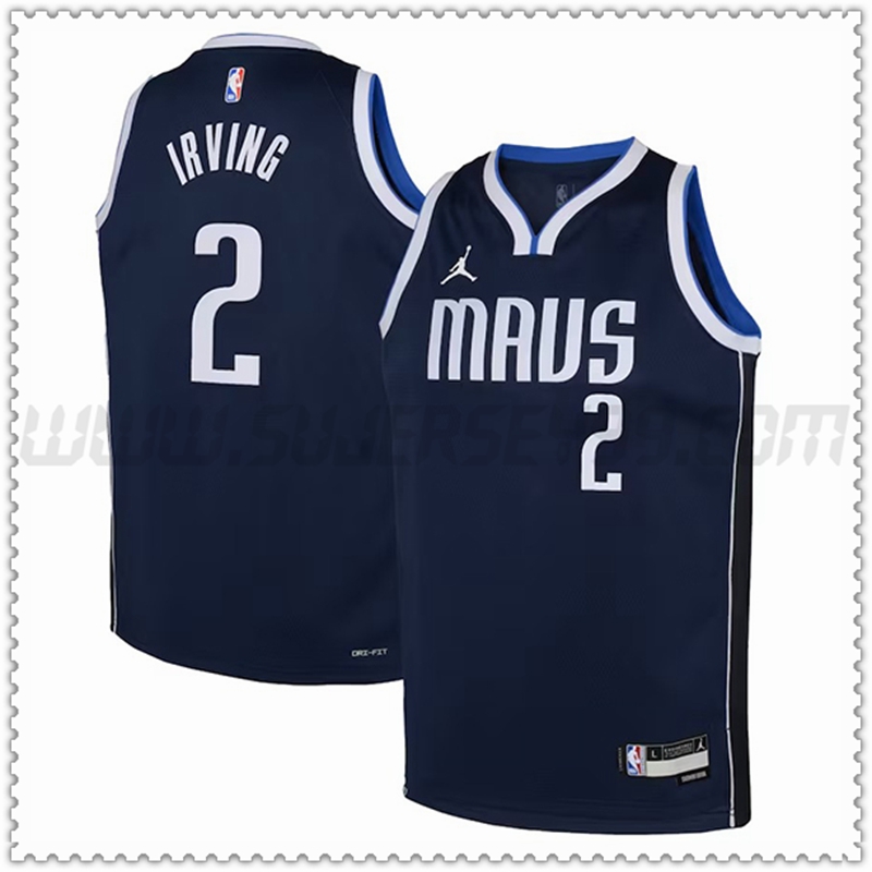 Camiseta Dallas Mavericks (IRVING #2) 2022/23 Negro Edición de declaración