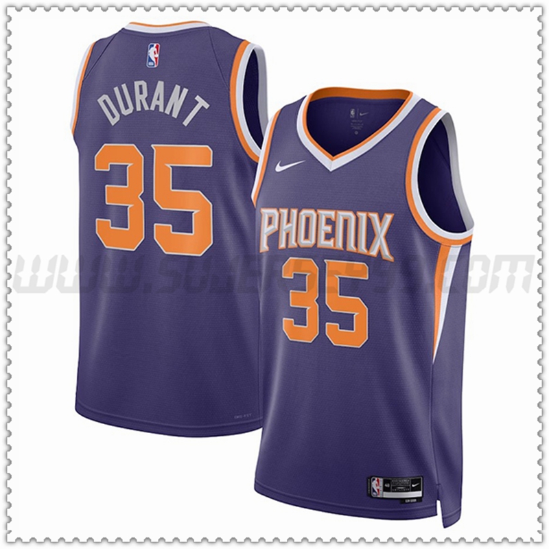 Camiseta Phoenix Suns (DURANT #35) 2022/23 Violeta Edición de iconos