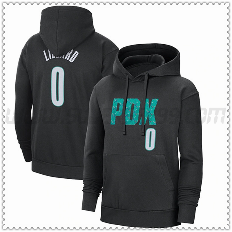 Sudadera con Capucha Portland Trail Blazers Negro 2023