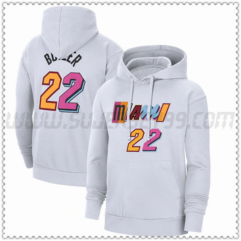 Sudadera con Capucha Miami Heat Blanco 2023