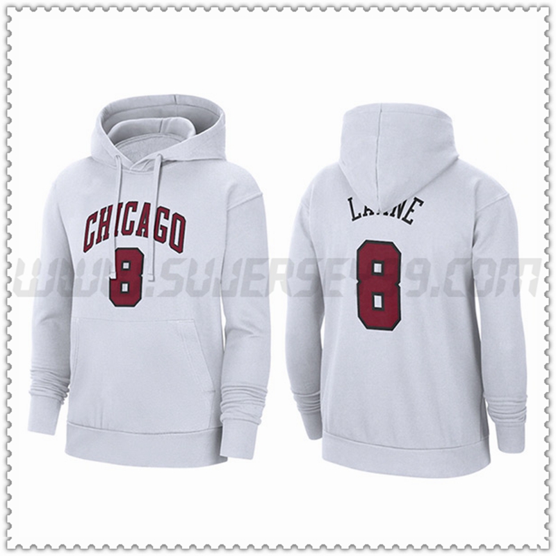 Sudadera con Capucha Chicago Bulls Blanco 2023