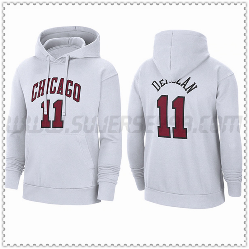 Sudadera con Capucha Chicago Bulls Blanco 2023