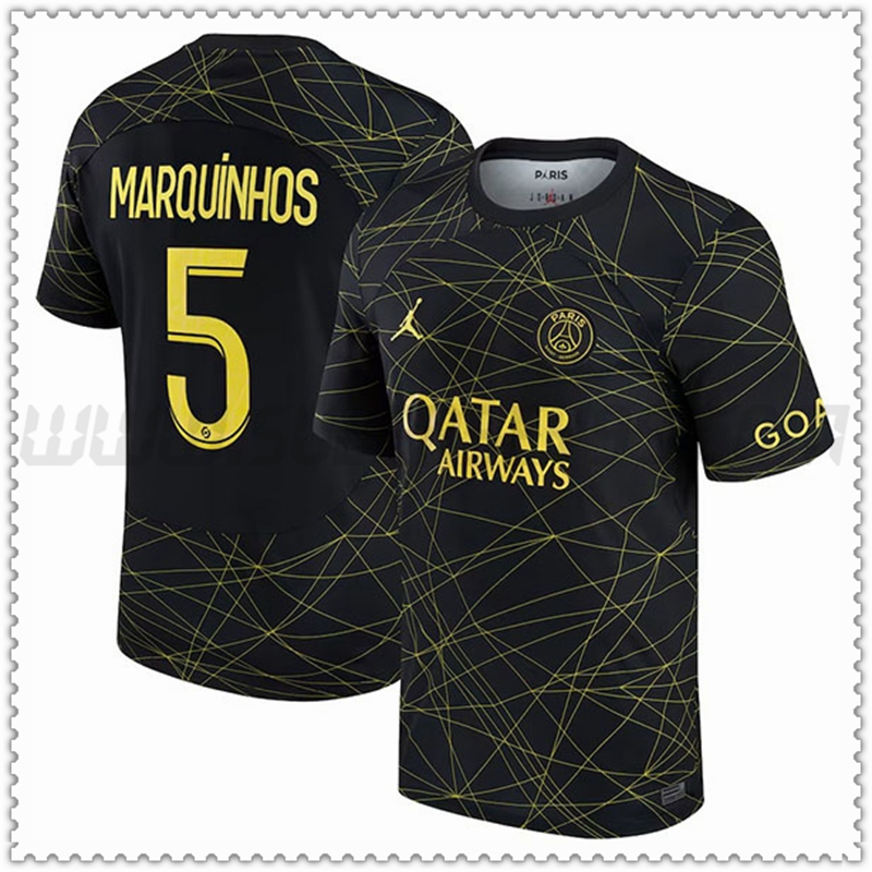 Camiseta Futbol PSG MARQUINHOS #5 Cuatro 2022 2023