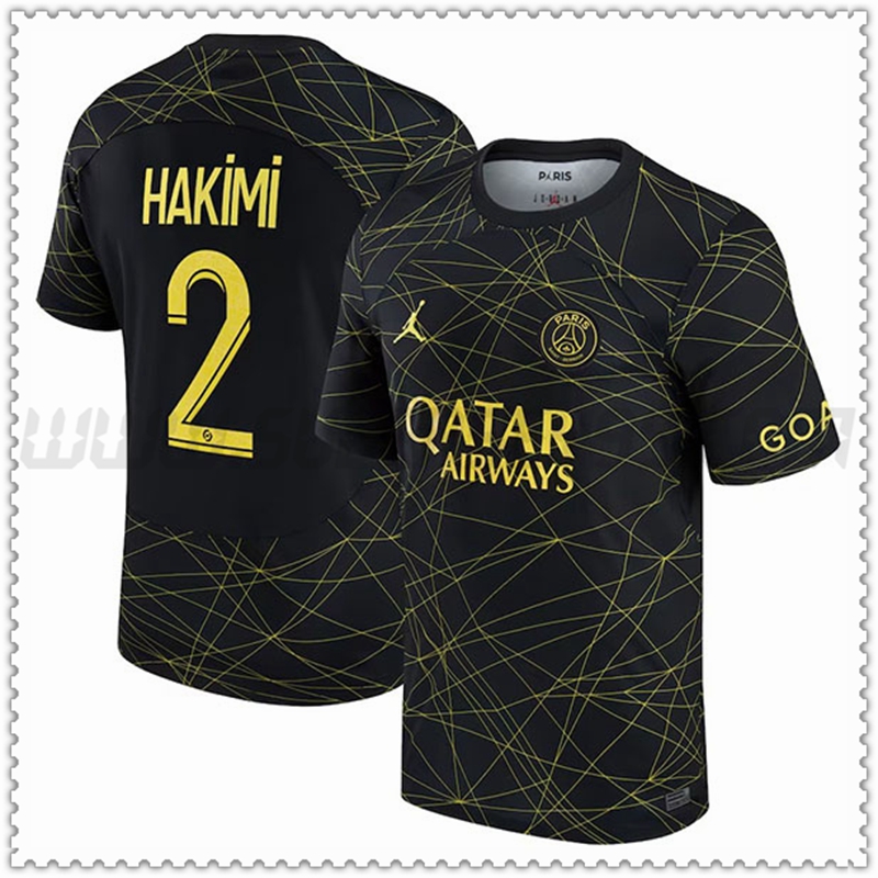 Camiseta Futbol PSG HAKIMI #2 Cuatro 2022 2023