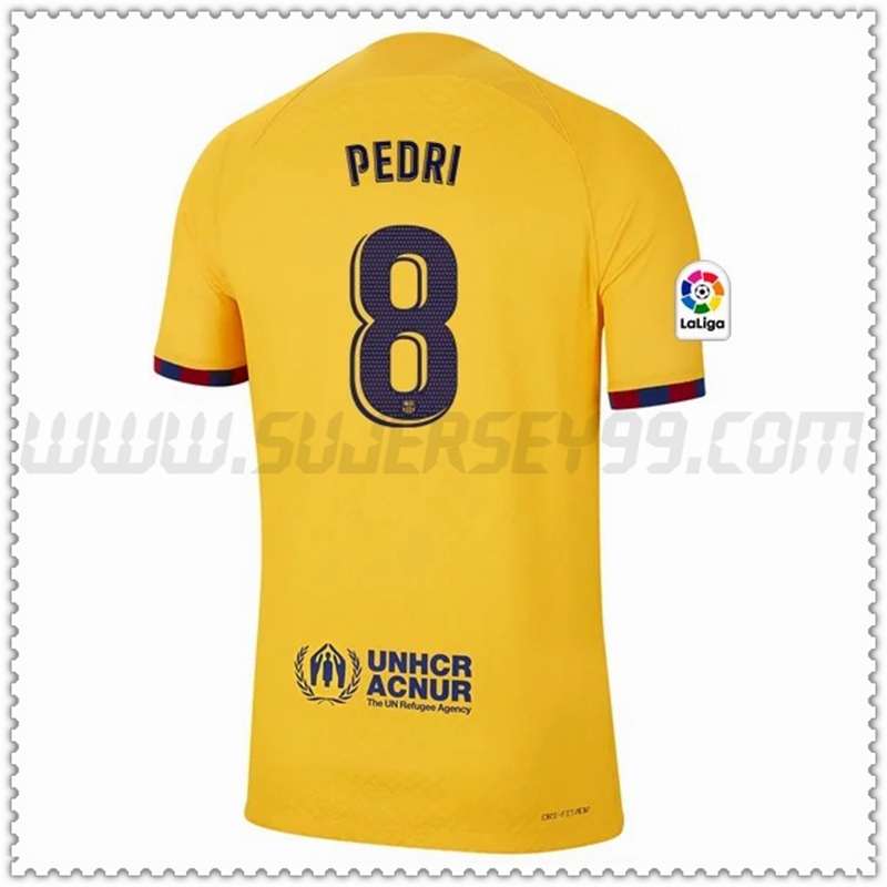 Camiseta Futbol FC Barcelona PEDRI #8 Cuatro 2022 2023