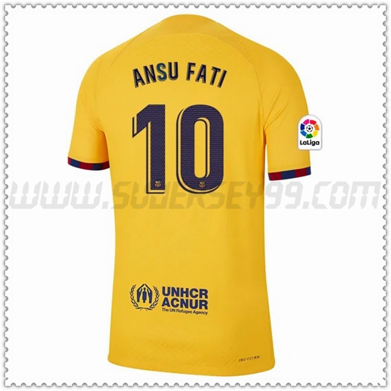 Camiseta Futbol FC Barcelona ANSU FATI #10 Cuatro 2022 2023