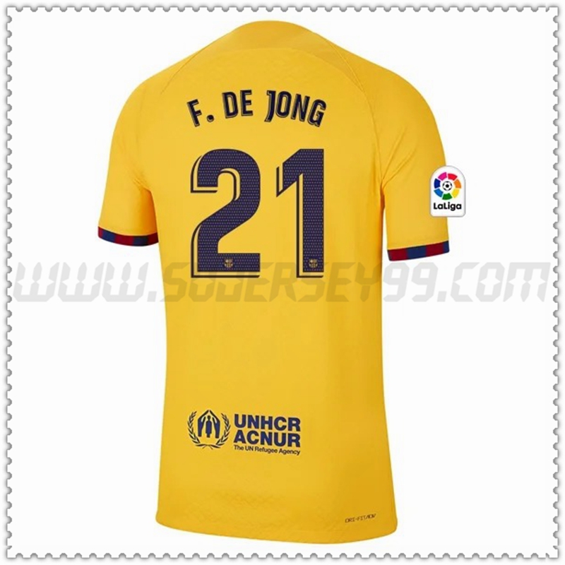 Camiseta Futbol FC Barcelona F.DE JONG #21 Cuatro 2022 2023