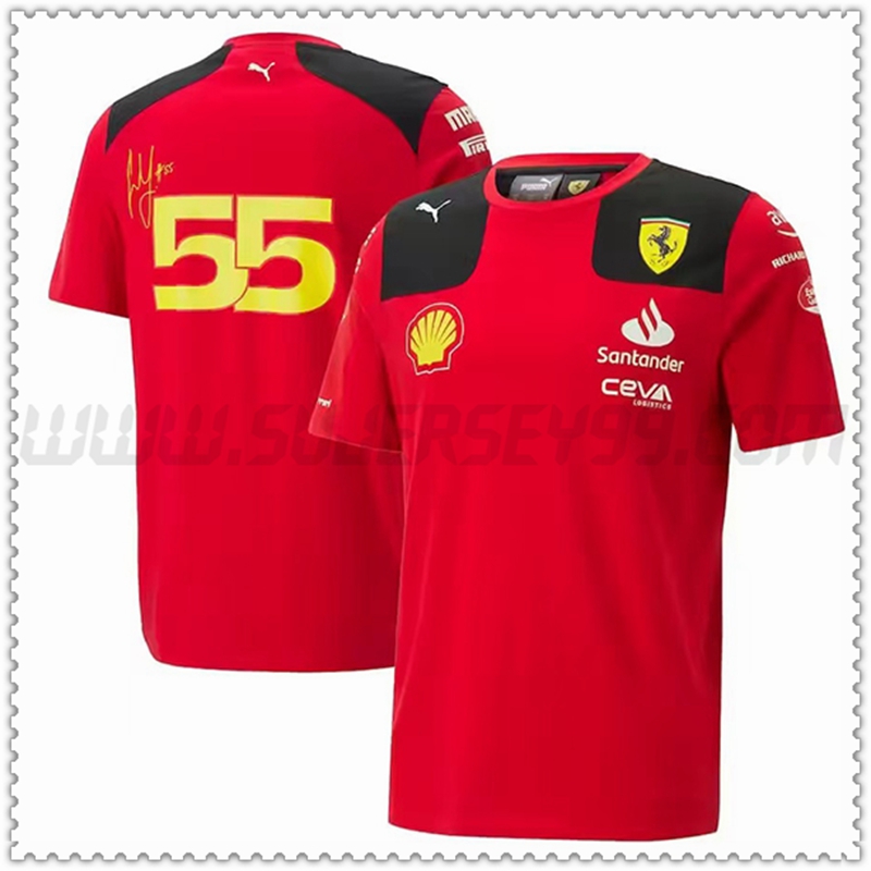 Camiseta F1 Scuderia Ferrari Team AMARILLO 2023