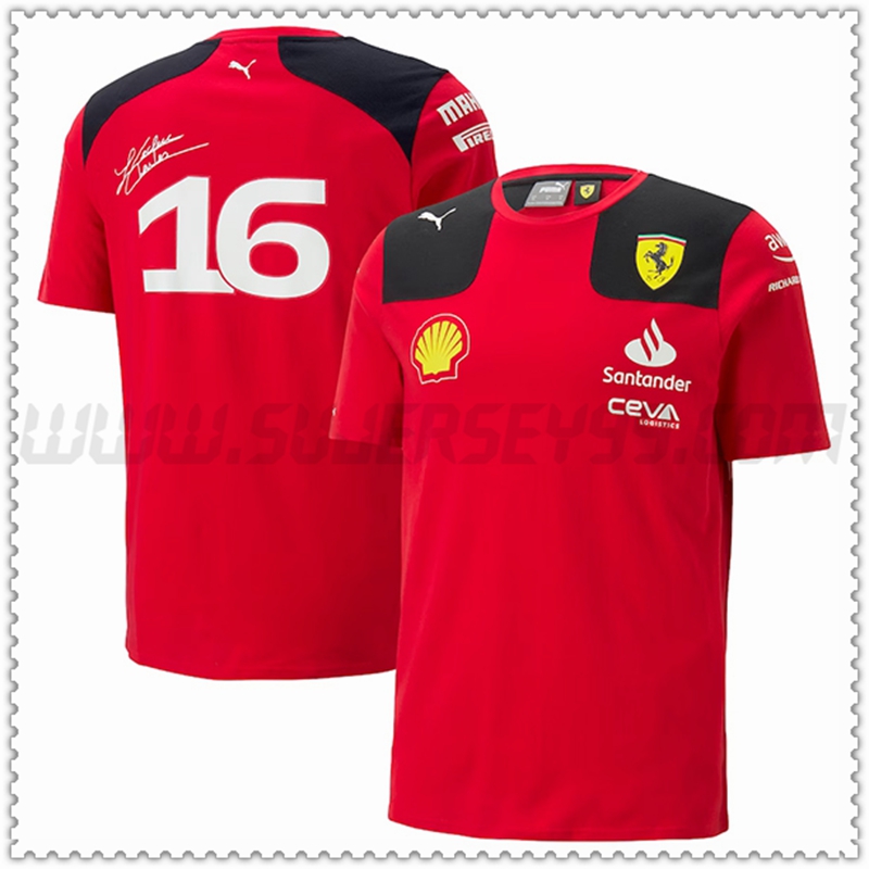 Camiseta F1 Scuderia Ferrari Team AMARILLO 2023