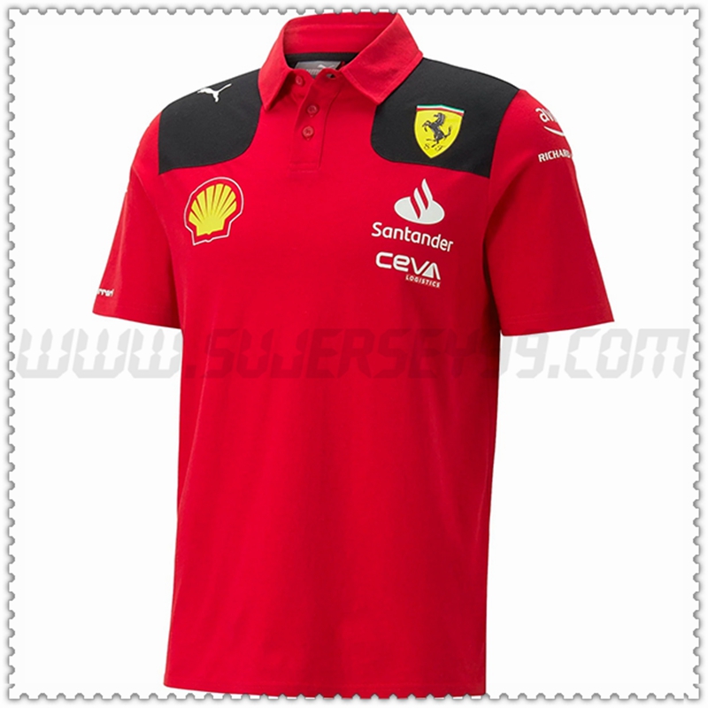 Polo Futbol F1 Scuderia Ferrari Team AMARILLO 2023