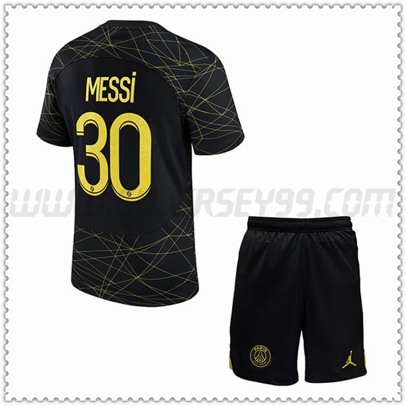 Equipacion del PSG MESSI #30 Cuatro Ninos 2022 2023