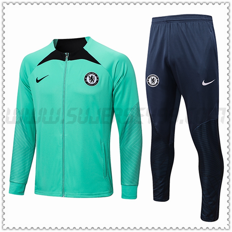 Chaqueta Chandal Futbol FC Chelsea Verde 2022 2023