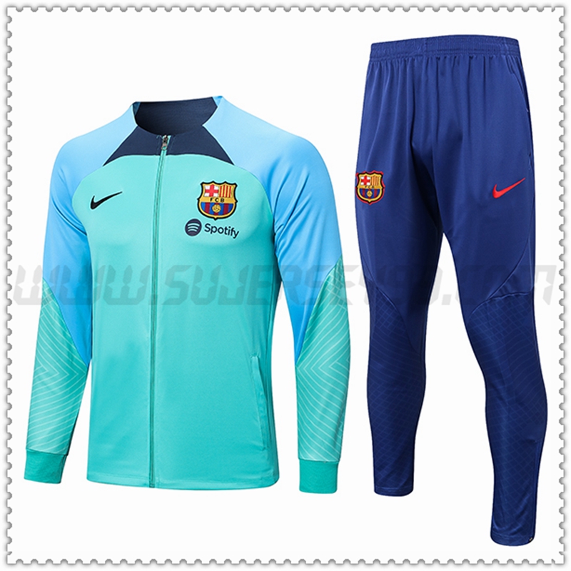 Chaqueta Chandal Futbol FC Barcelona Verde 2022 2023