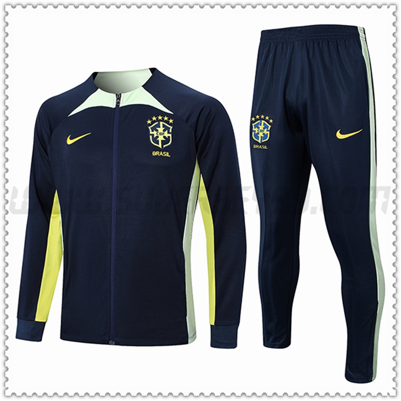 Chaqueta Chandal Futbol Brasil Azul marino 2022 2023