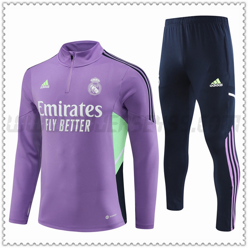 Chandal Futbol Real Madrid Violeta 2022 2023