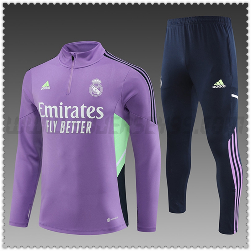 Chandal Futbol Real Madrid Ninos Violeta 2022 2023