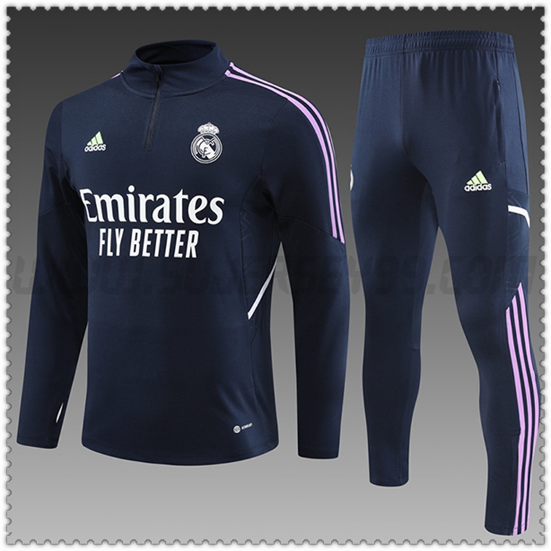 Chandal Futbol Real Madrid Ninos Azul marino 2022 2023