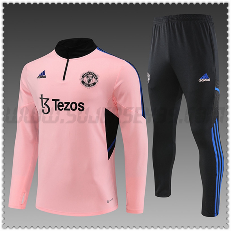 Chandal Futbol Manchester United Ninos Rosa 2022 2023