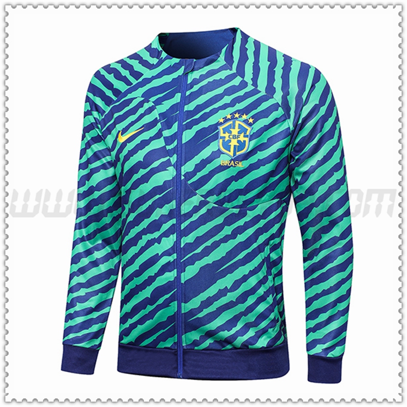 Chaqueta Futbol Brasil Verde 2022 2023