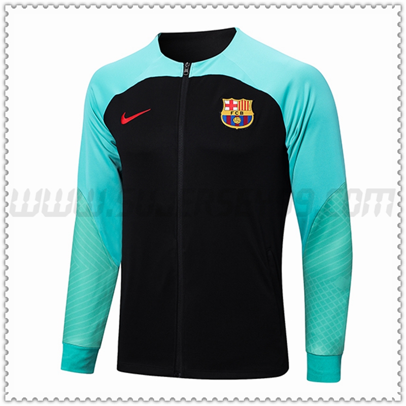 Chaqueta Futbol FC Barcelona Negro 2022 2023