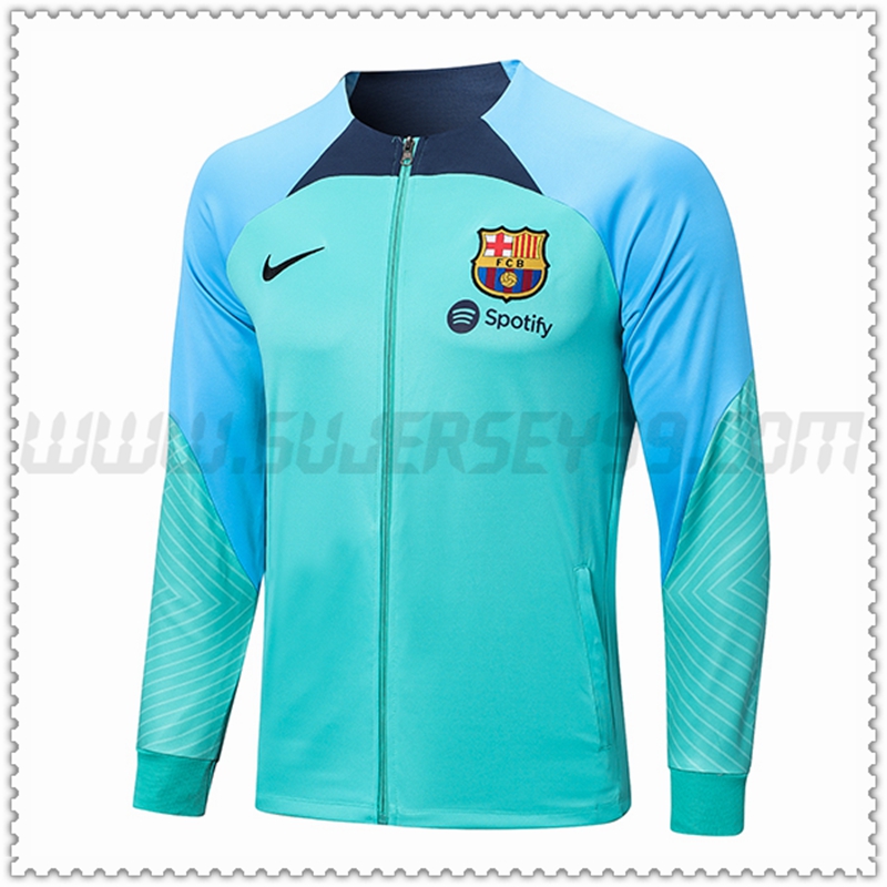 Chaqueta Futbol FC Barcelona Verde 2022 2023