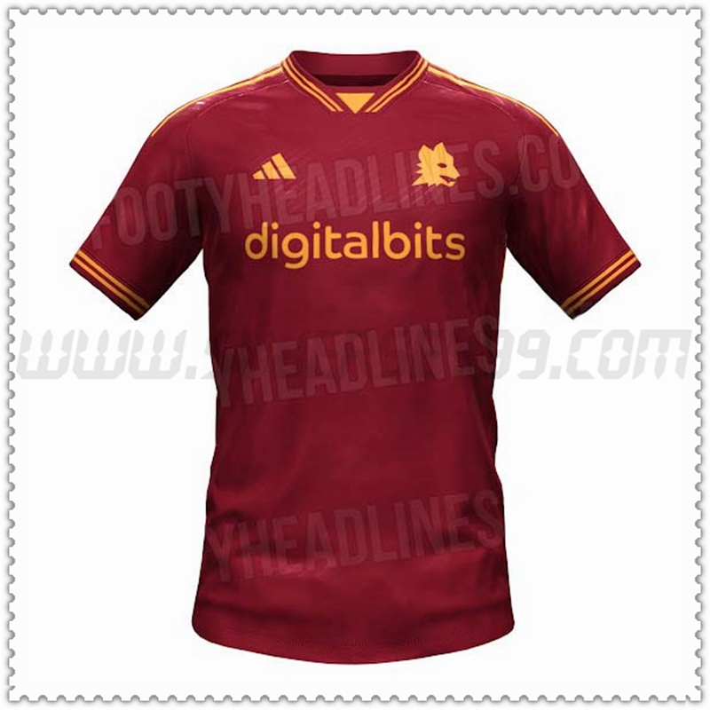 Primera Camiseta Futbol AS Roma Version filtrada 2023 2024