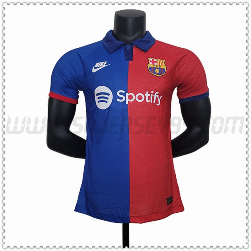 Camiseta Futbol FC Barcelona Azul Rojo Edicion Especial 2023 2024