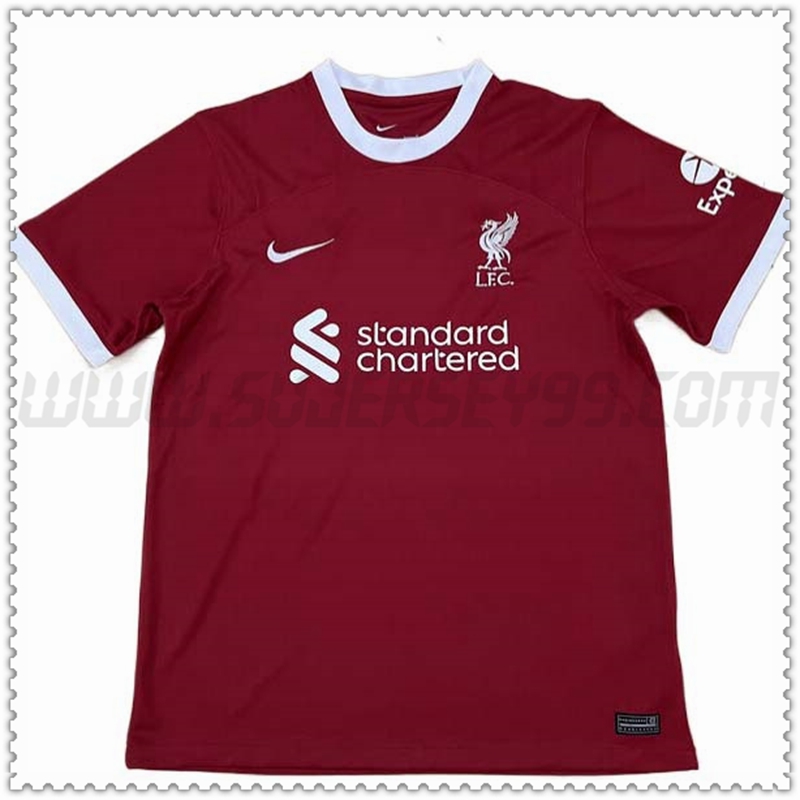 Primera Camiseta Futbol FC Liverpool Version filtrada 2023 2024