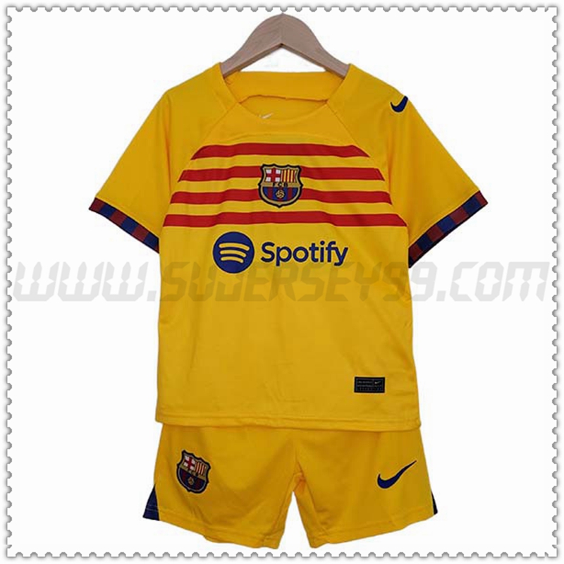 Equipacion del FC Barcelona Cuatro Ninos 2022 2023