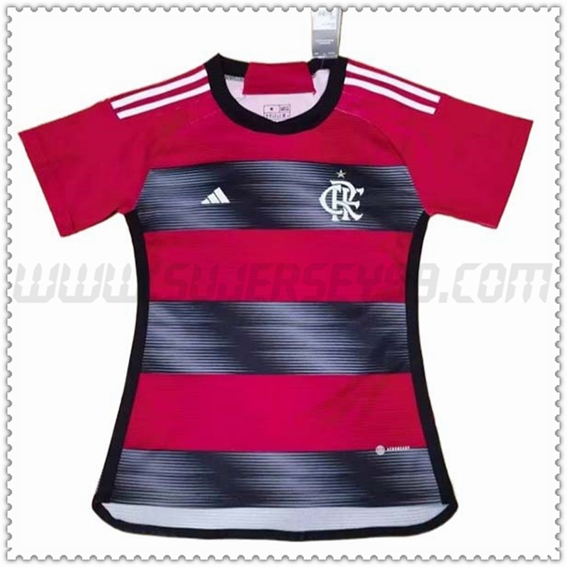 Primera Camiseta Futbol Flamengo Mujer 2023 2024